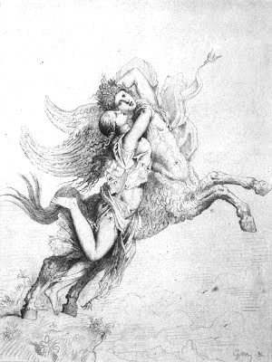 Gustave Moreau, couple avec chimère